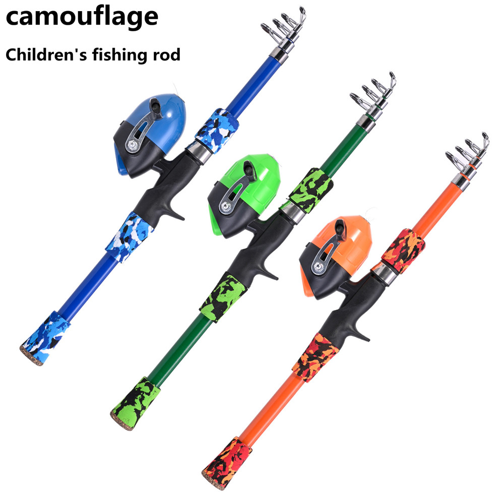Fishing Equipment For Kids - Portable telescopic camouflage children's fishing rod