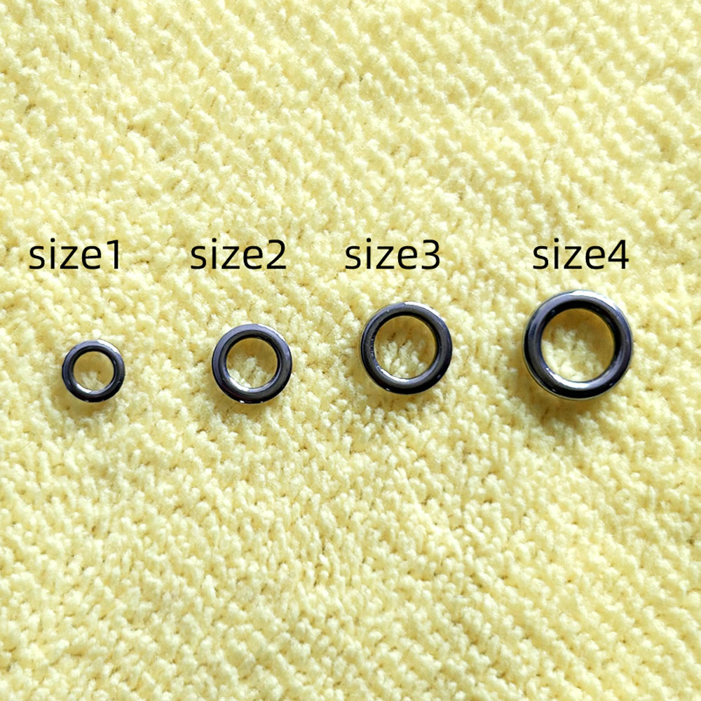 Fishing Equipment Tackle - DNDYUJU 50pcs Fishing Solid Ring Fishing