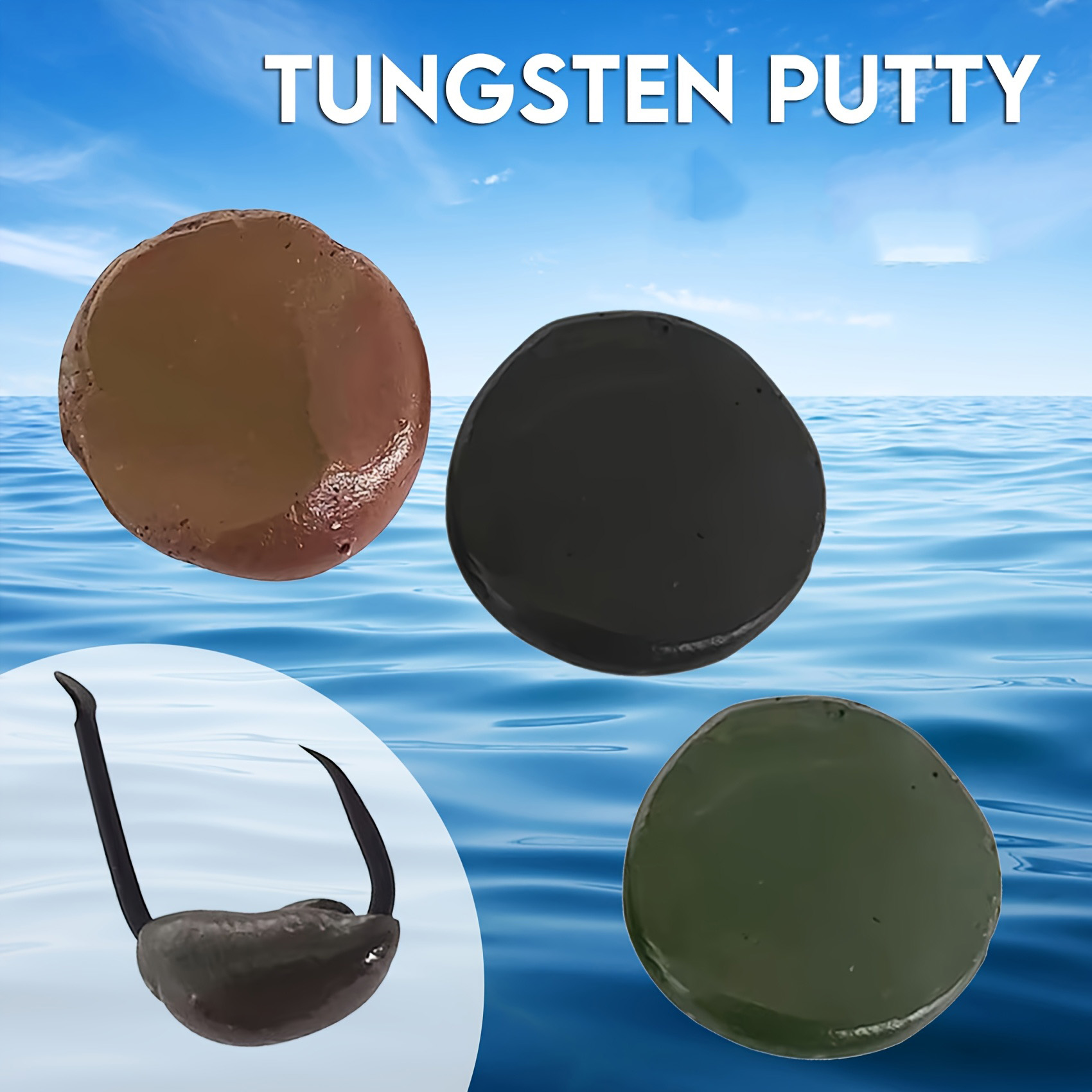 Fishing Equipment Fly - Tungsten Putty 0.5oz(15g) Tika Sports 1pc/3pcs