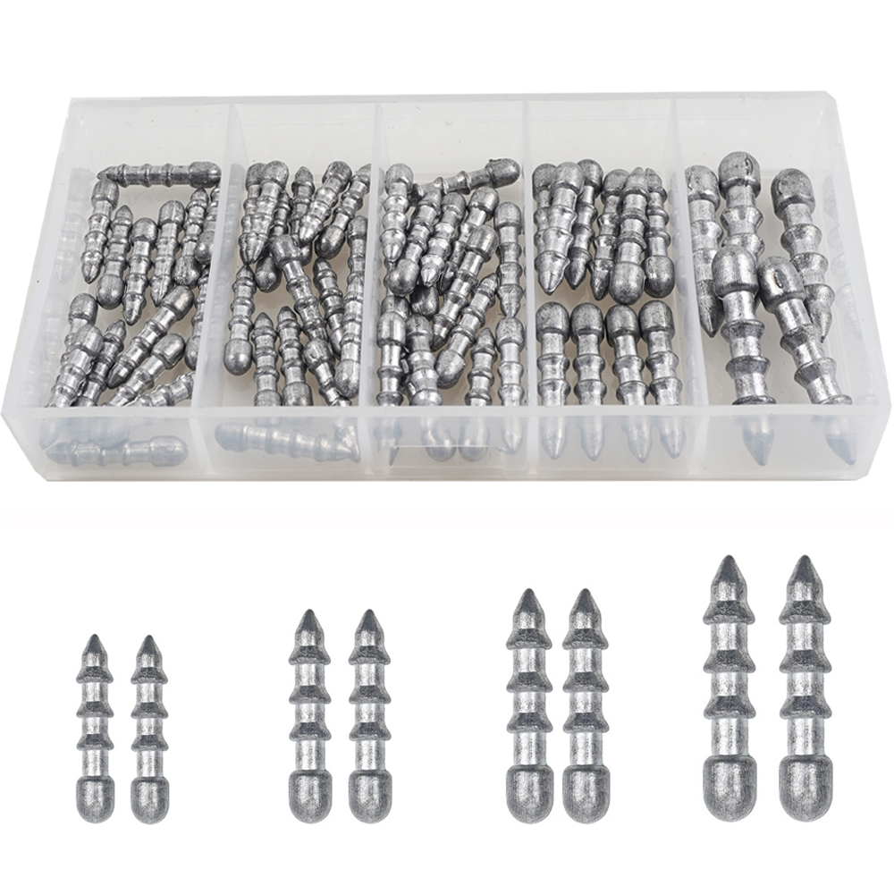Fishing Equipment Tackle - 60PCS Nail weights Worm Fishing sinkers