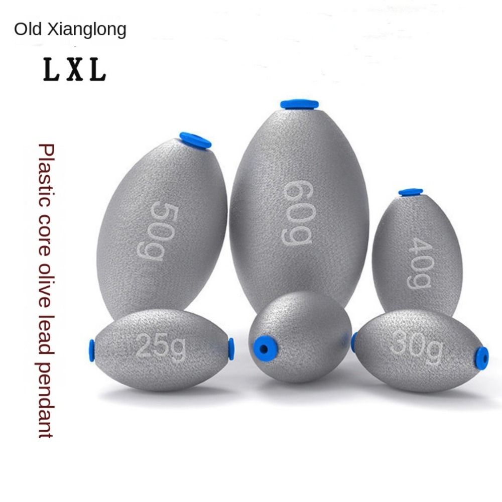Fishing Equipment Tackle - 5-20pcs Fishing Lead Olive Shaped Sinkers