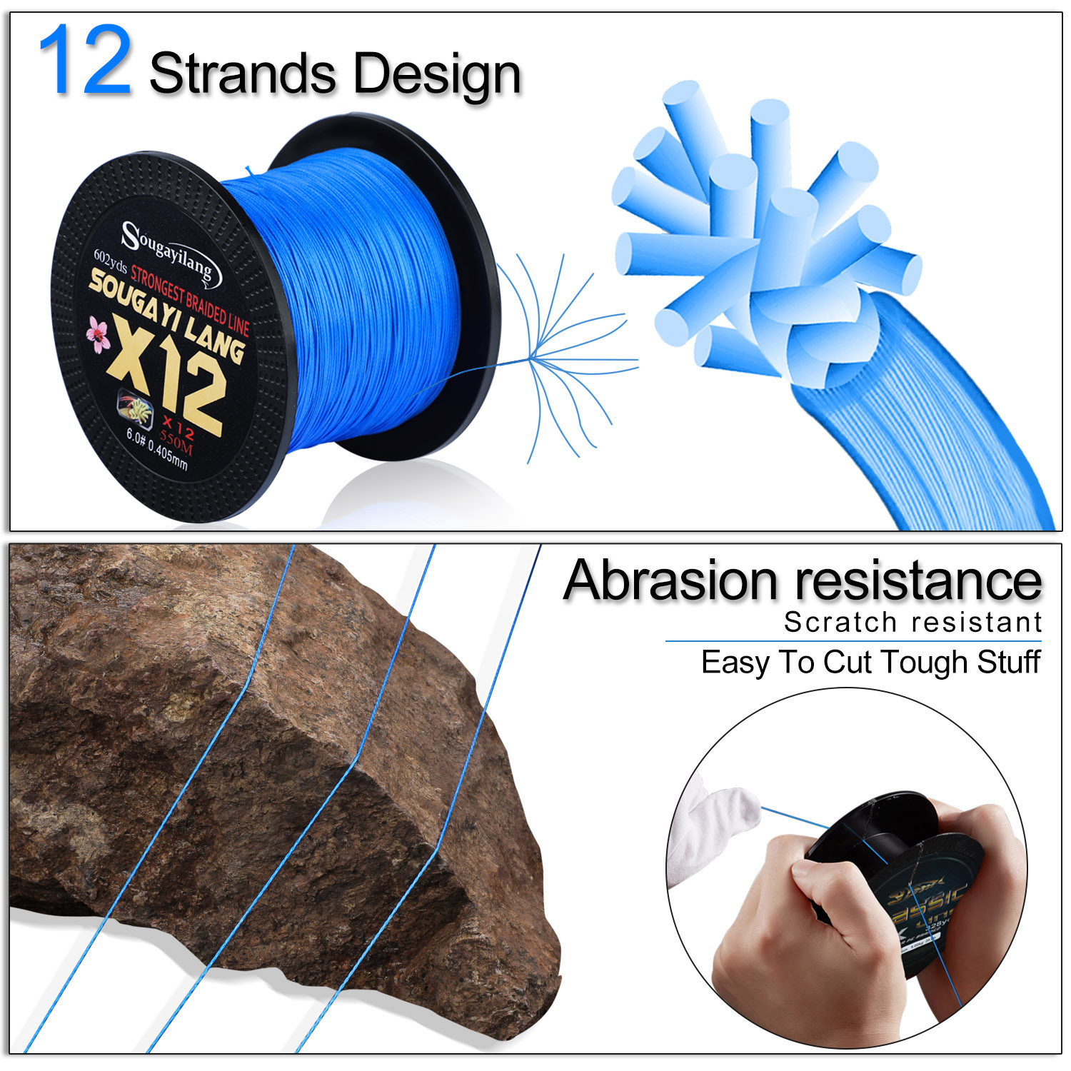 Sougayilang X12 150M 350M 550M - Fishing Equipment Bundle 评论和价格