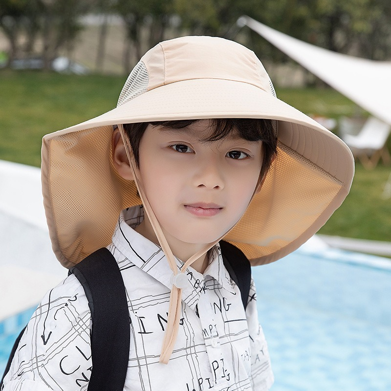 Kids Sun Hat with Neck Flap UV - Fishing Equipment For Kids 评论和价格