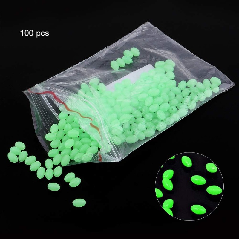 100pcs/lot Oval Night Luminous - Fishing Equipment And Tools 评论和价格