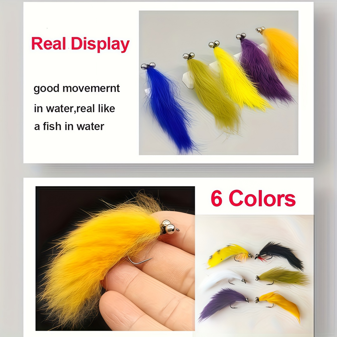 5PCS Zonker Streamer Flies wit - Fishing Equipment Fly 评论和价格