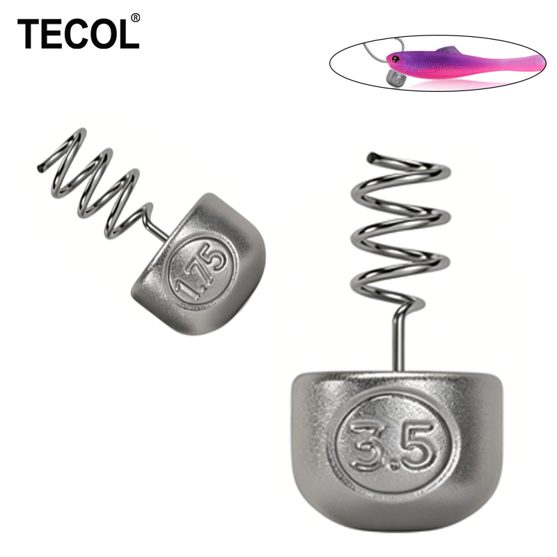 TECOL 1G 1.75G 2.7G 3.5G Spira - Fishing Equipment Tackle 评论和价格