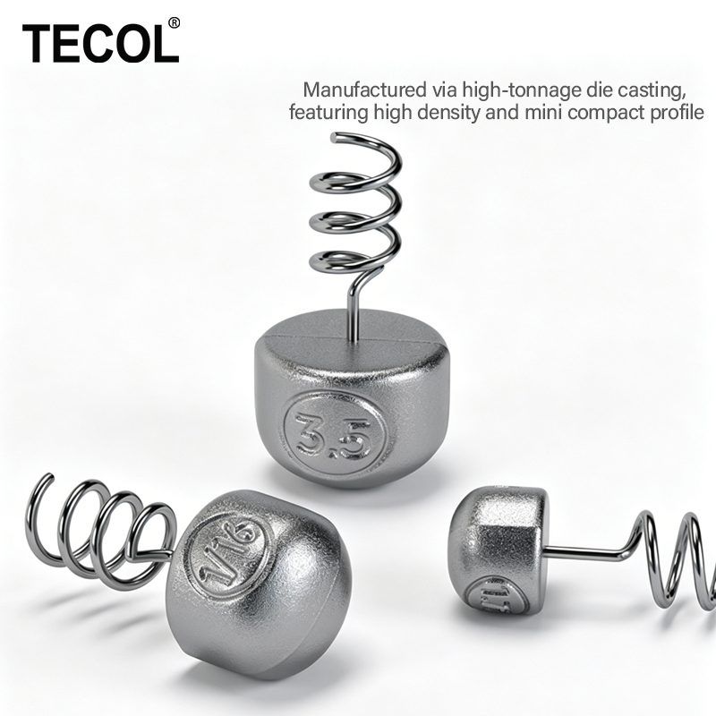 TECOL 1G 1.75G 2.7G 3.5G Spira - Fishing Equipment Tackle 评论和价格