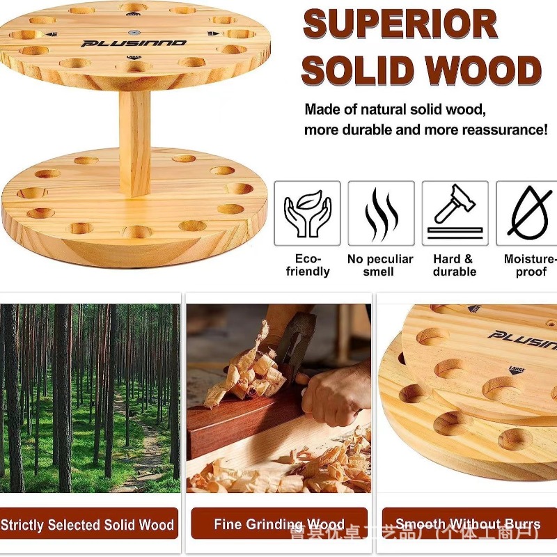 Round Solid Wood Fishing Rod S - Fishing Equipment And Tools 评论和价格