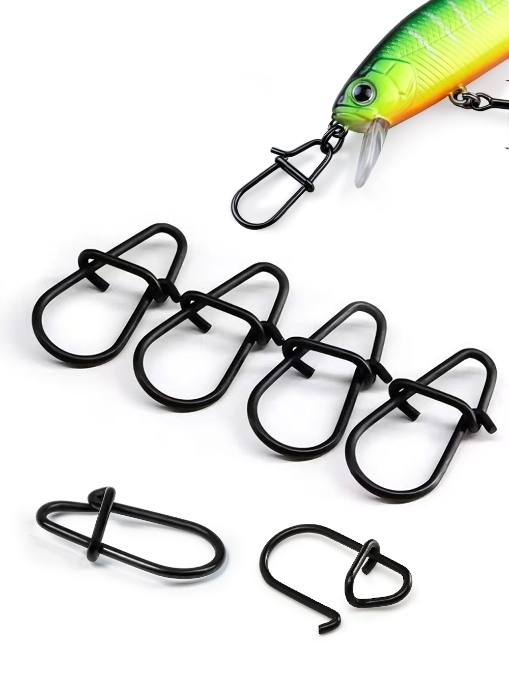 GOBAIT 100Pcs Black Stainless  - Fishing Equipment Tackle 评论和价格