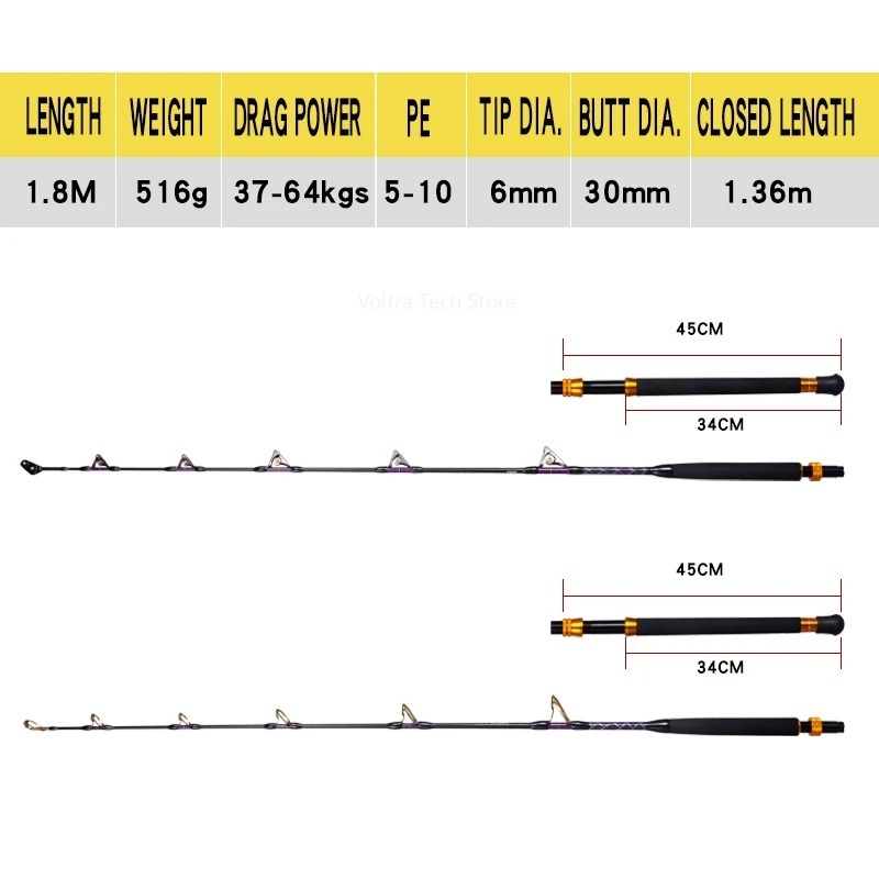Lurekiller Strong Power Carbon - Carbon Fishing Rod 评论和价格
