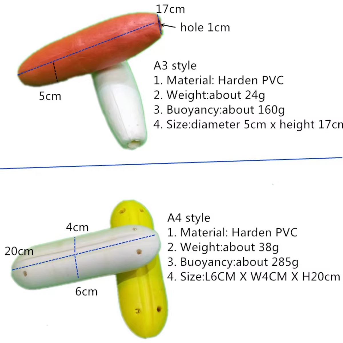 hard PVC foam floating ball aq - Fishing Equipment And Tools 评论和价格
