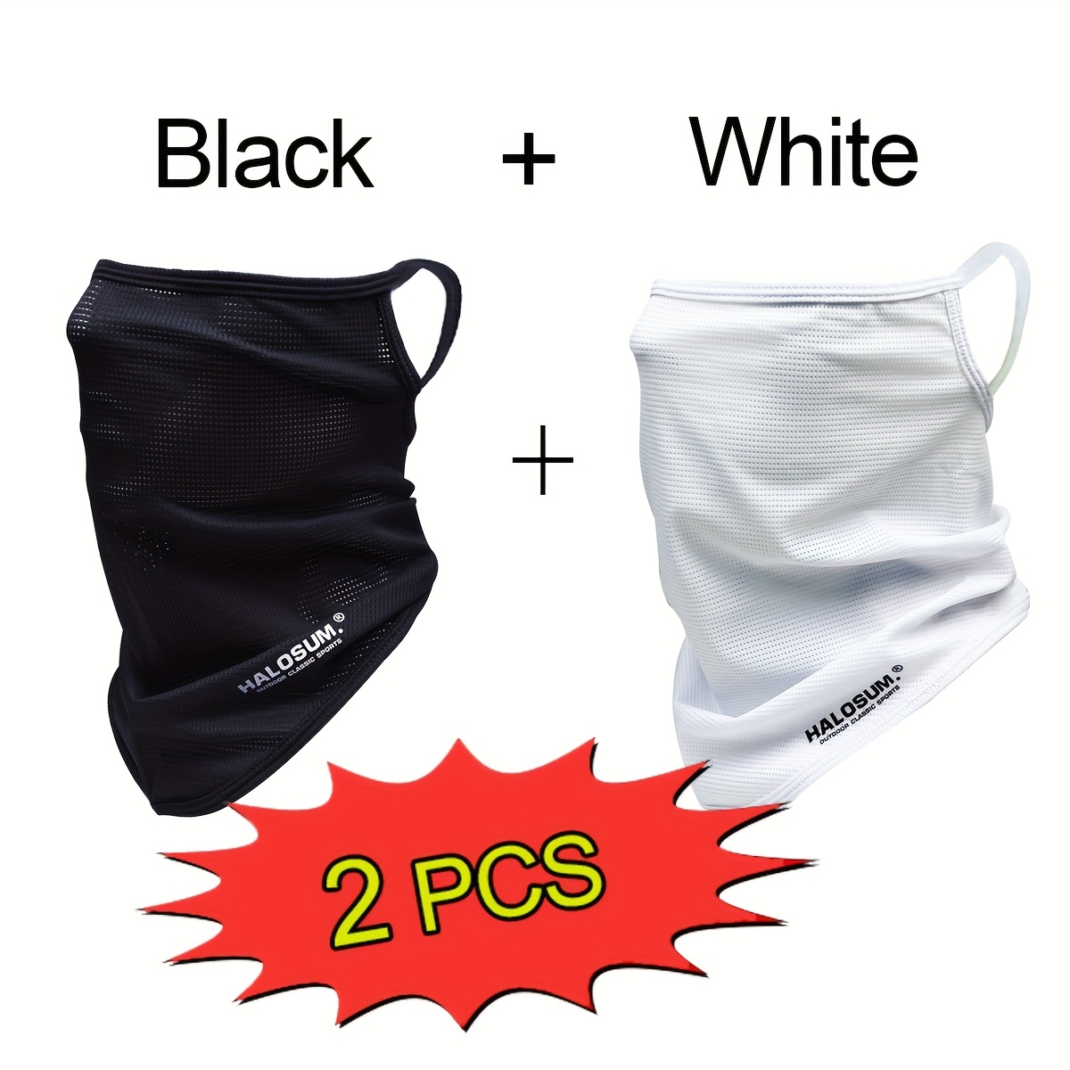 1/2Pcs Ice Silk Face Mask Brea - Fishing Equipment For Kids 评论和价格