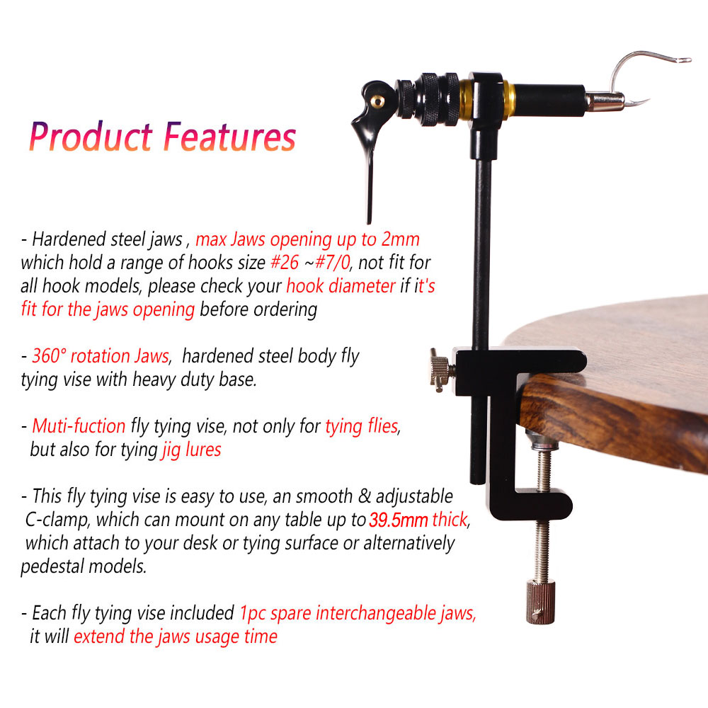 Bimoo 360° Rotation C-Clamp Fl - Fishing Equipment Fly 评论和价格