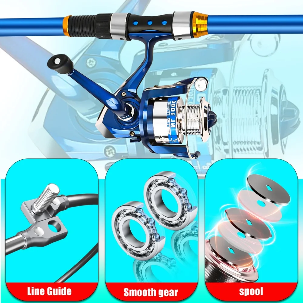 2.1-3.6M Telescopic Glass Fibe - Fishing Equipment For Kids 评论和价格