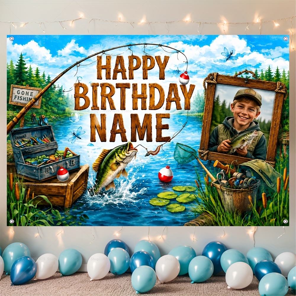 Custom Name Photo fishing-them - Fishing Equipment For Kids 评论和价格