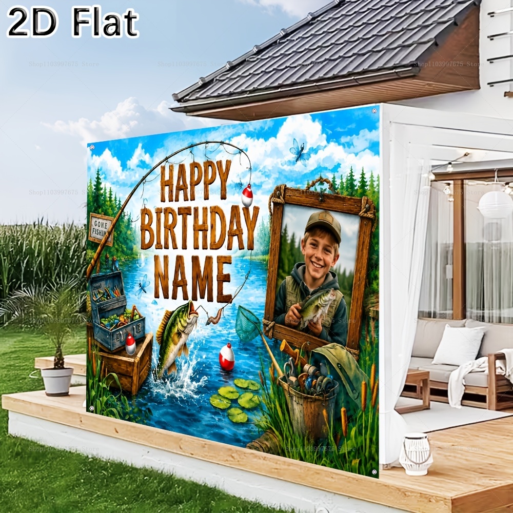 Custom Name Photo fishing-them - Fishing Equipment For Kids 评论和价格