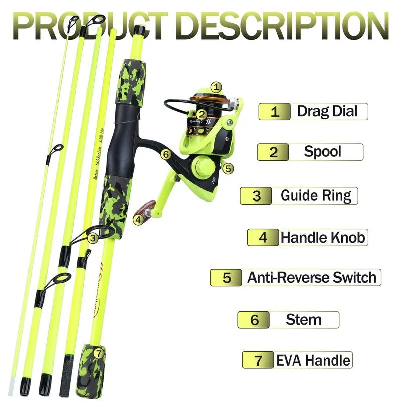 Sougayilang Portable 5 Section - Fishing Equipment For Kids 评论和价格