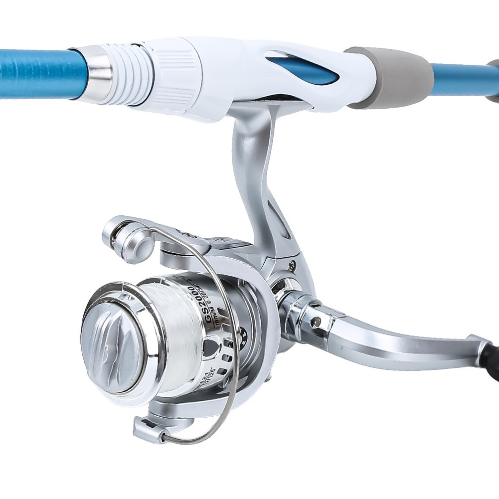Blue White 1.8M Fishing Rod Re - Fishing Equipment For Kids 评论和价格